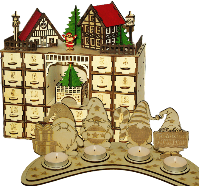 advendikalender küünlaga advendikalender küünlaga